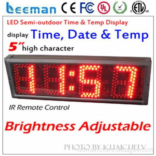10inch led clock time date temperature signs small 7 segment led display 7 segment led large digital wall clock time display